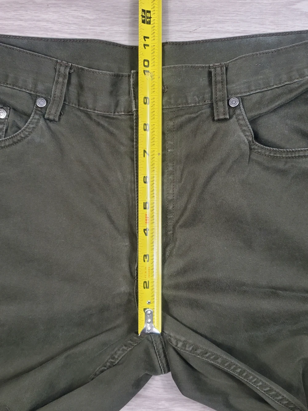 Brooks Brothers Mens 35x29 Olive Green Stretch Chino Pants